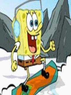 SpongeBob Snowboarding in Switzerland