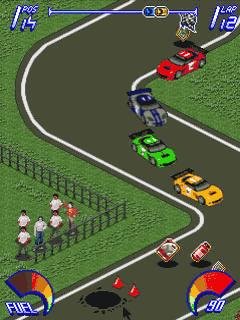 fire and flames racing 240x320 nokia