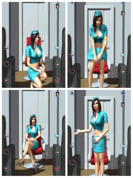 Talking Beautiful Stewardess