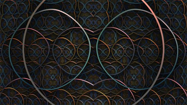 Geometry-patterns-rings-dark-metallic