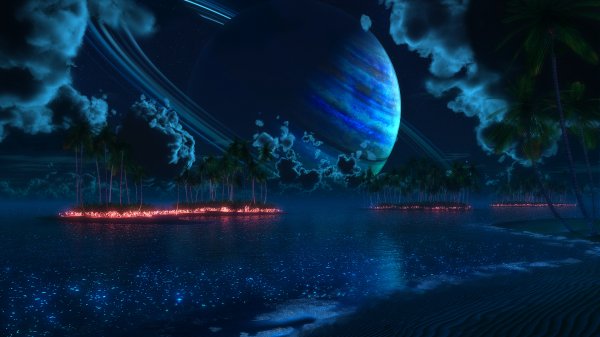 Пейзаж Космос Фантастика