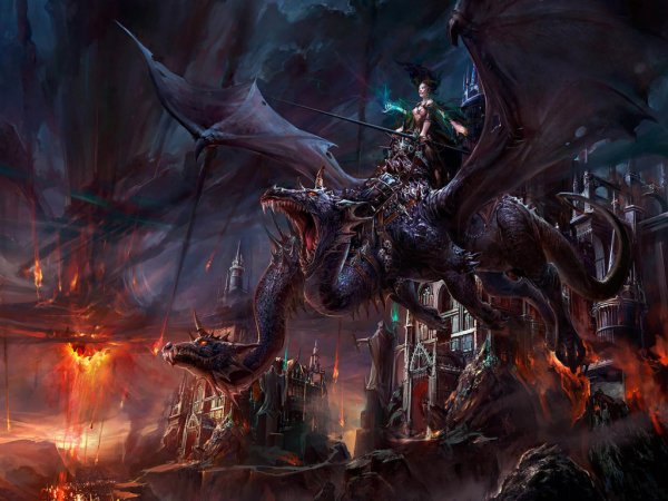 Two heads dragon