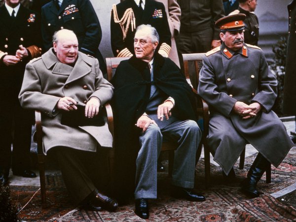 Yalta Conference 1945 Churchill, Stalin, Roosevelt