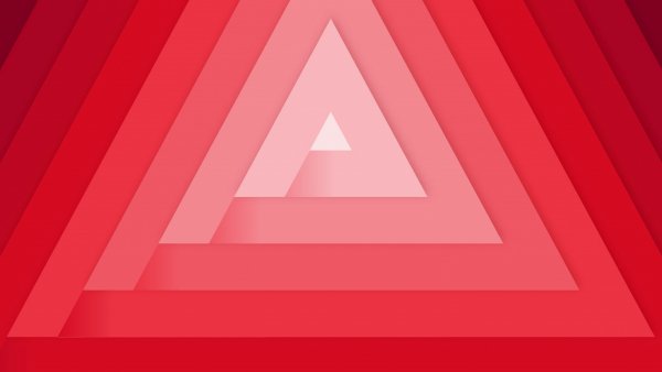 Red-triangle-geometry-gradient-pattern
