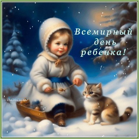 Анимированная открытка всемирный день (3)