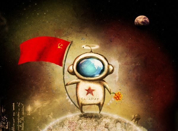 art-день-космонавтики-гагарин-СССР-13556