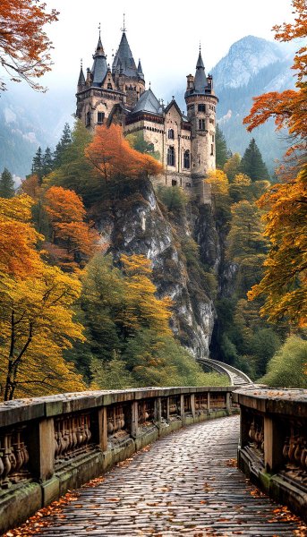 Пейзаж с замком