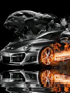 Porsche Flame