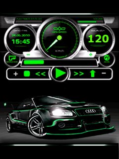 Audi car плеер спидометр анимация