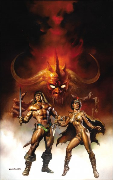 Conan the Fearless Paperback Cover Paint