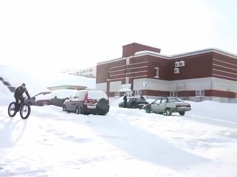 Езда на фэтбайке 1