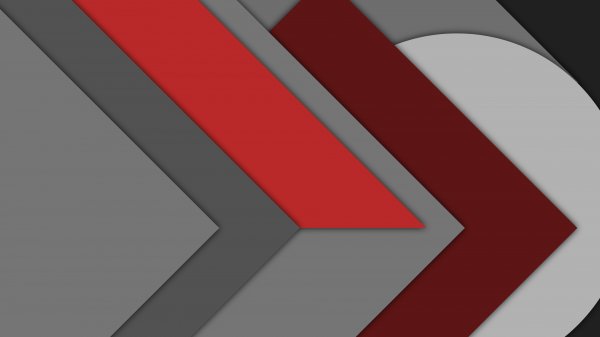 Red-gray-geometry-arrow-layered