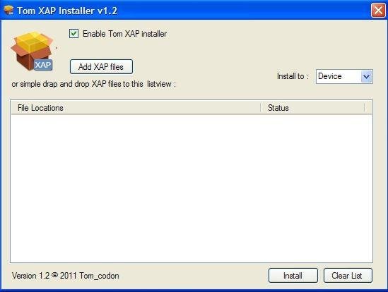 Tom XAP Installer