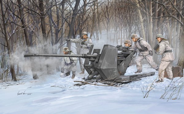 German Anti Aircraft Gun FlaK 37 (3,7cm)