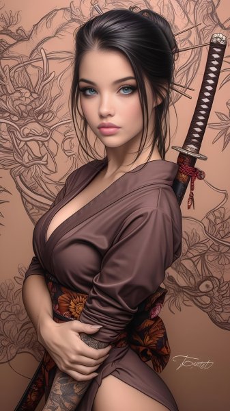 Samurai-girl-beige-style-241025