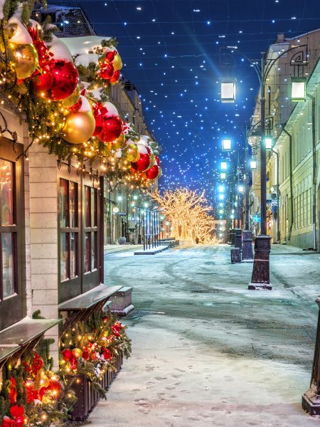 Moscow Christmas Russia Winter Manezhnaya Square 513868 2048x