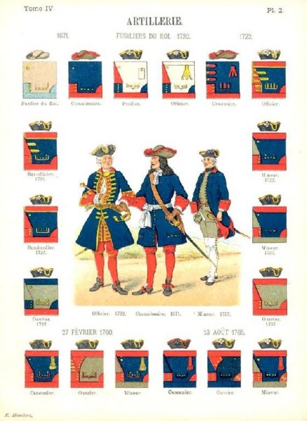 Les uniformes de l'armee Francaise 1690-1894. Tome IV