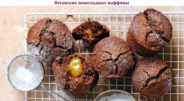 Веганские шоколадные маффины