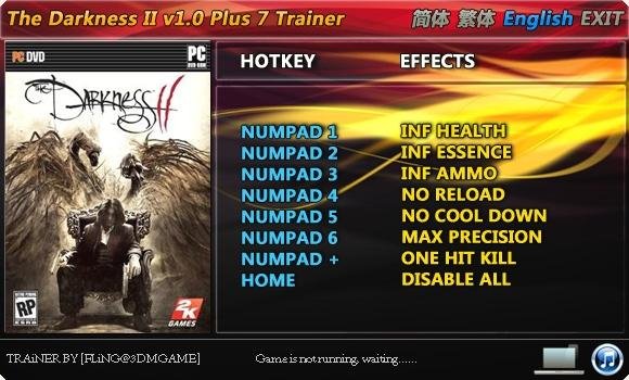 The Darkness II v1.0 Plus 7 Trainer