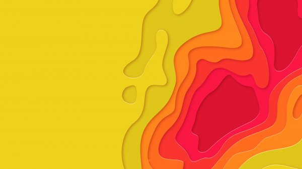 Yellow-red-gradient-waves-layers