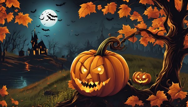 Хэллоуин,тыква,фон,вектор.05