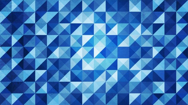 Blue-geometry-triangles-pattern-background