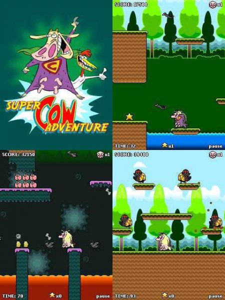 Super Cow and Chicken 128x128 5140