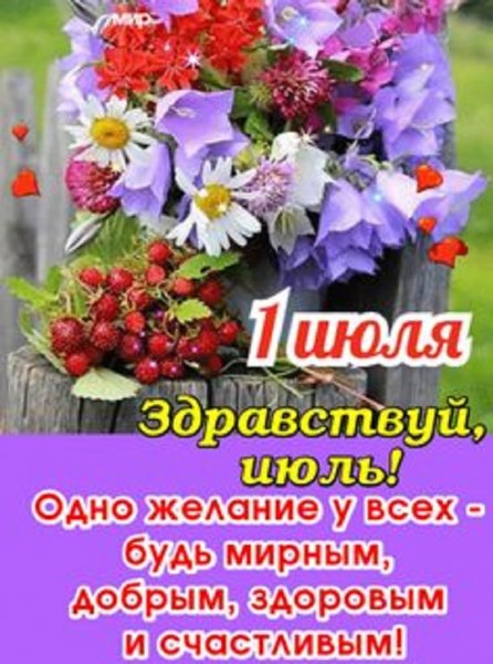 Здравствуй, июль!