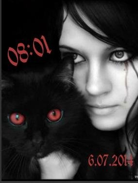 Готика цифр часы дата