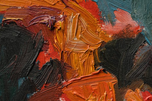 Orange-texture-brushstrokes-paints-red