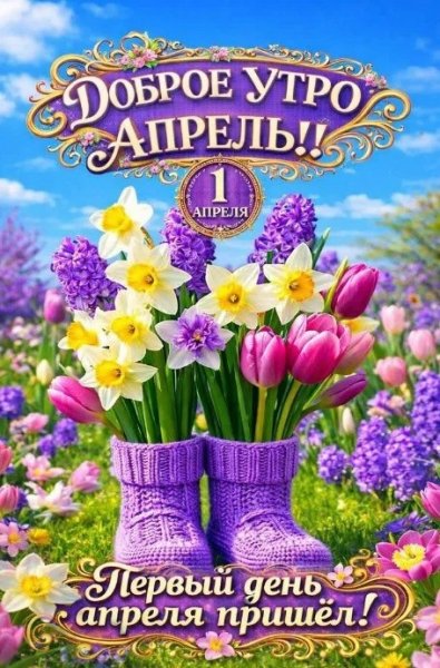 Доброе утро! Первый день апреля пришел!