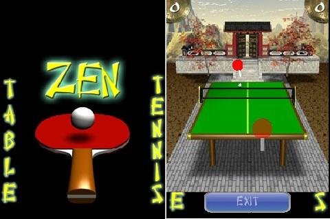 3D zen table tennis