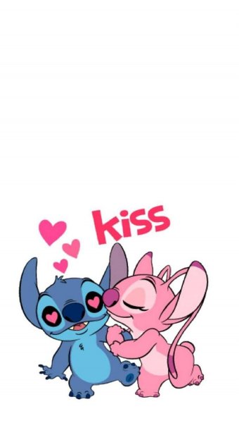 Desktop wallpaper love.stitch and angel