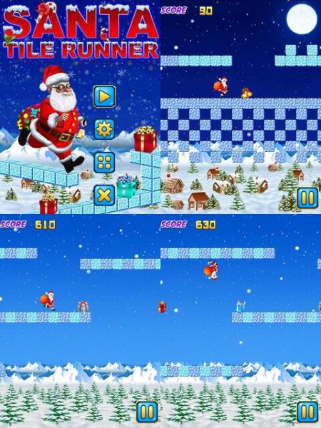 Santa Tile Runner Pro 240x320