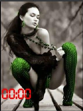 Гламурно цифр часы