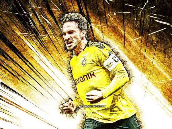 4k-mats-hummels-grunge-art-german-footballers-borussia-dort