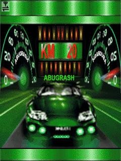 Green car спидометр анимация