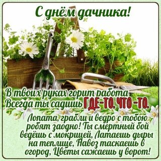 Открытка с днем дачника (2)