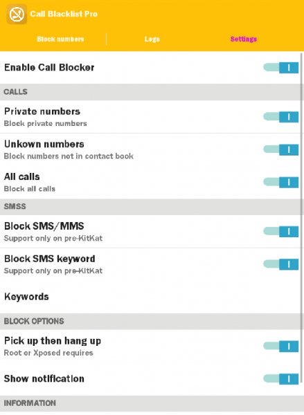 Call Blacklist Pro 1.6.0