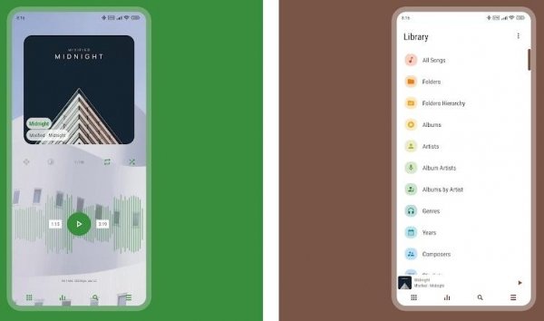 Материал Белая Кожа для Poweramp 3 6.1