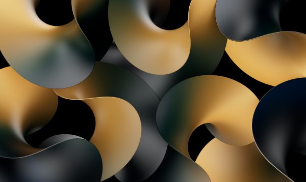 Gold-black-patterns-smooth-curved