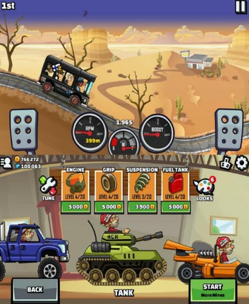 Hill Climb Racing (2) 1.26.2 MOD:Hacks
