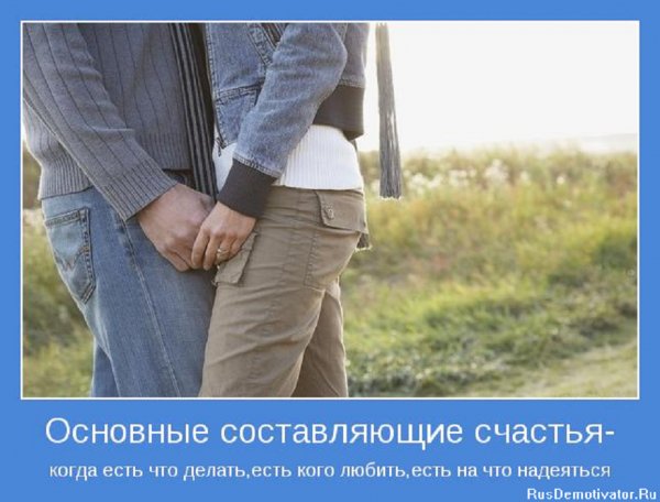 Основные составляющие счастья...