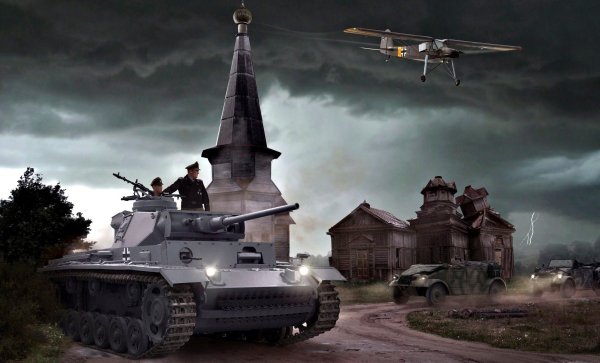 Немецкие войска у церкви (Copy)