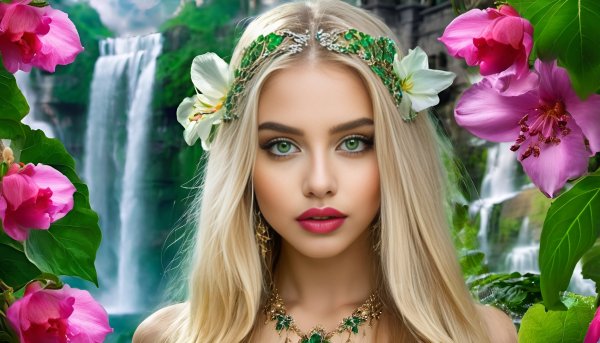 Девушка,фэнтези,блондинка,зеленые глаза.03