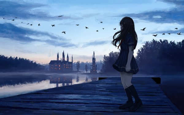 Castle-anime-girl-4k-l1-1440x900 waifu2x art noise1 scale