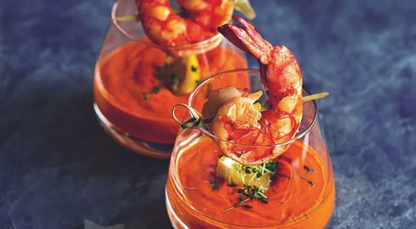 Креветки с острым соусом