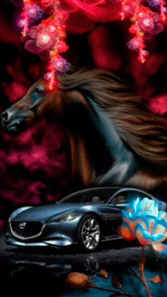 Mazda furai car horse