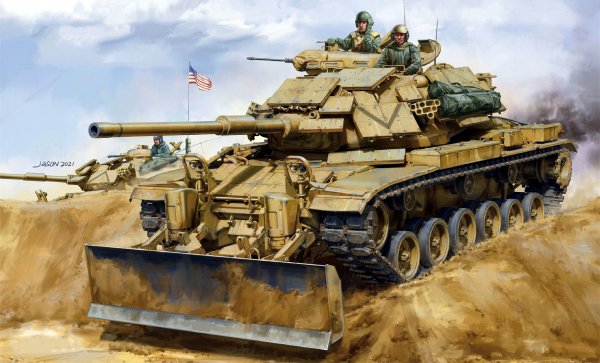 M60A1 w - ERA &amp; M9 Bulldozer
