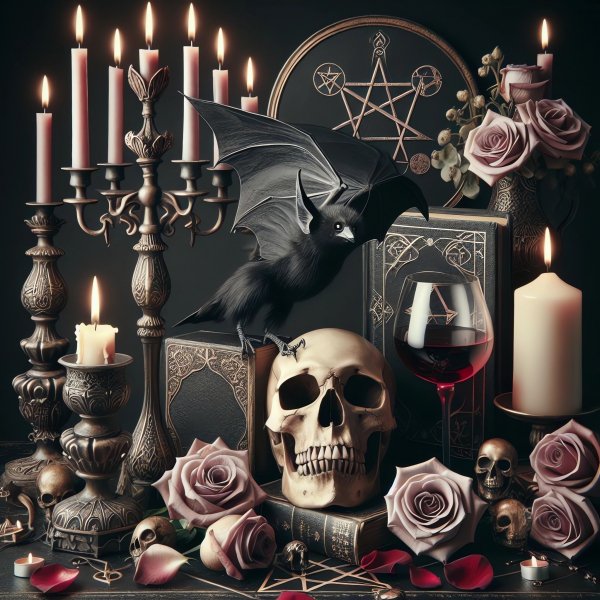 Натюрморт,готика,обои на рабочий стол.01